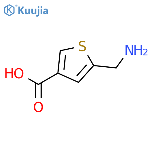 5-(aminomethyl)thiophene-3-carboxylic acid structure