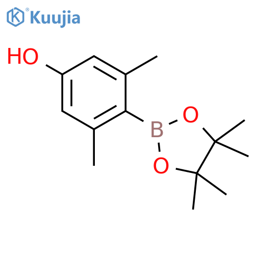 3,5-dimethyl-4-(4,4,5,5-tetramethyl-1,3,2-dioxaborolan-2-yl)phenol structure