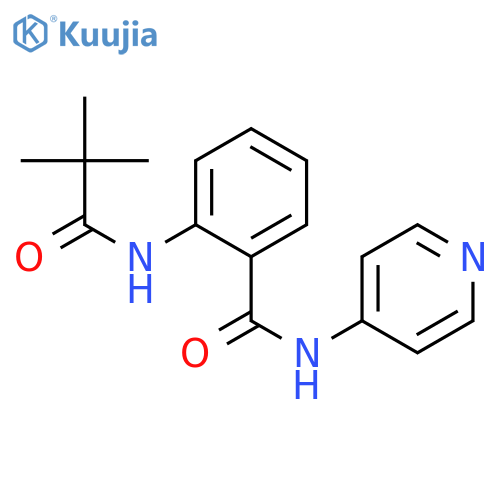 2-(2,2-Dimethyl-propionylamino)-N-pyridin-4-yl-benzamide structure