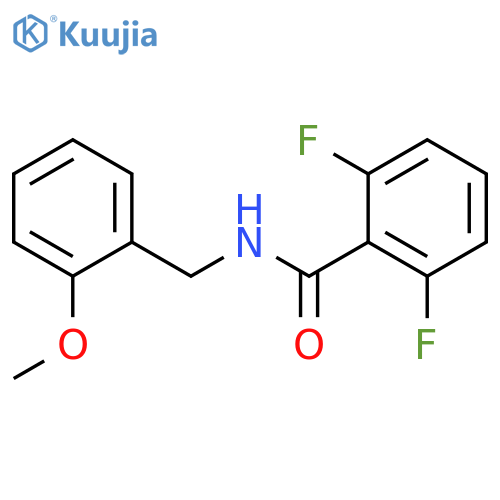 BENZAMIDE, 2,6-DIFLUORO-N-[(2-METHOXYPHENYL)METHYL]- structure