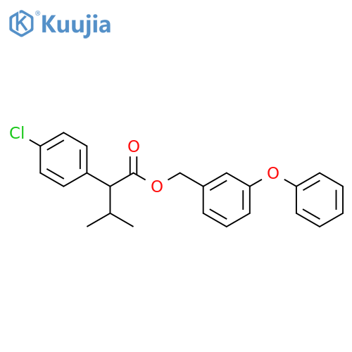 Benzeneacetic acid,4-chloro-a-(1-methylethyl)-,(3-phenoxyphenyl)methyl ester structure