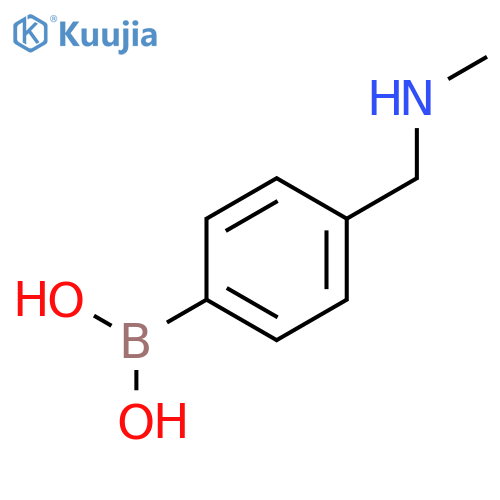(4-((Methylamino)methyl)phenyl)boronic acid structure