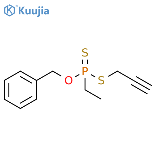 Phosphonodithioic acid, ethyl-, O-(phenylmethyl) S-2-propynyl ester (9CI) structure