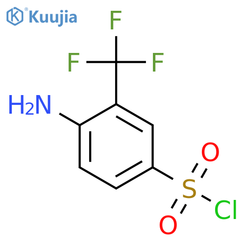 4-Amino-3-(trifluoromethyl)benzene-1-sulfonyl chloride structure