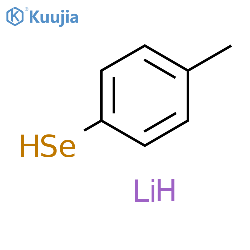 Benzeneselenol, 4-methyl-, lithium salt structure