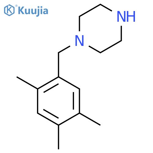 1-(2,4,5-trimethylphenyl)methylpiperazine structure
