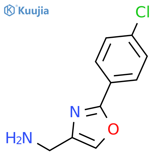 C-[2-(4-CHLORO-PHENYL)-OXAZOL-4-YL]-METHYLAMINE structure