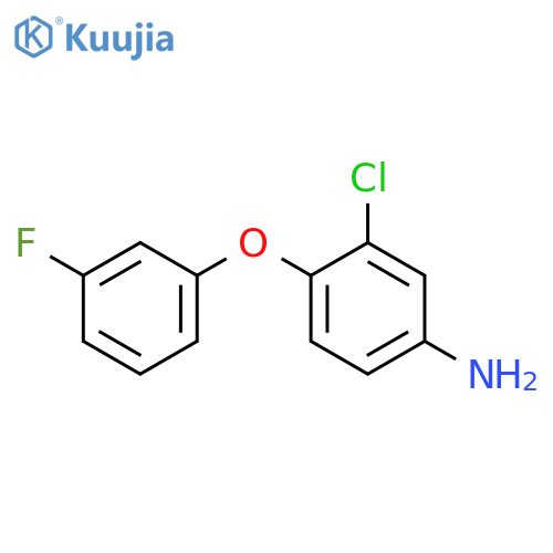 3-chloro-4-(3-fluorophenoxy)aniline structure