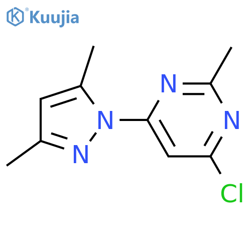4-chloro-6-(3,5-dimethyl-1H-pyrazol-1-yl)-2-methylpyrimidine structure