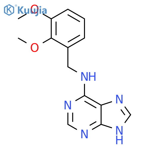 1H-Purin-6-amine, N-[(2,3-dimethoxyphenyl)methyl]- structure