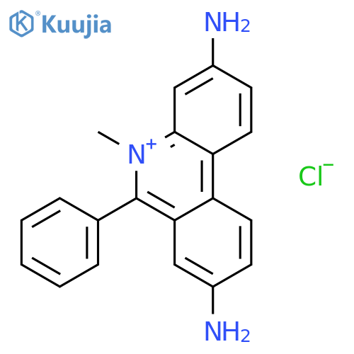 Phenanthridinium,3,8-diamino-5-methyl-6-phenyl-, chloride (1:1) structure