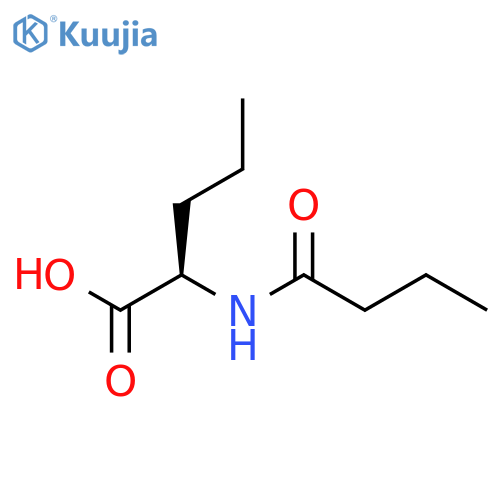 D-Norvaline, N-(1-oxobutyl)- structure