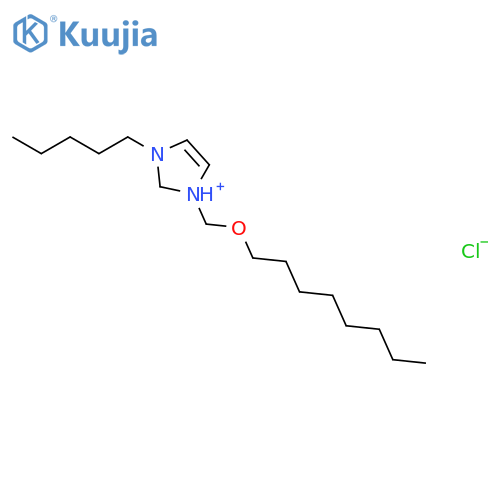 1H-IMIDAZOLIUM, 1-[(OCTYLOXY)METHYL]-3-PENTYL-, CHLORIDE structure