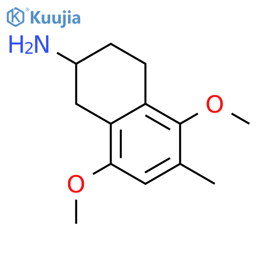 5,8-dimethoxy-6-methyl-1,2,3,4-tetrahydronaphthalen-2-amine structure