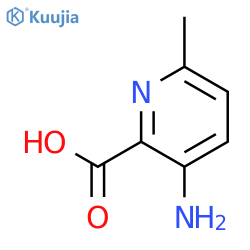 3-amino-6-methylpyridine-2-carboxylic acid structure