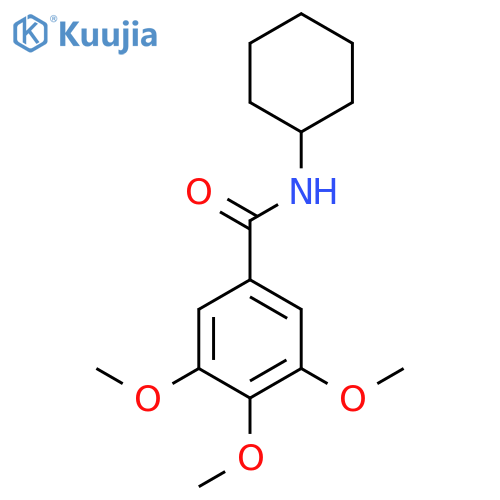 N-cyclohexyl-3,4,5-trimethoxybenzamide structure