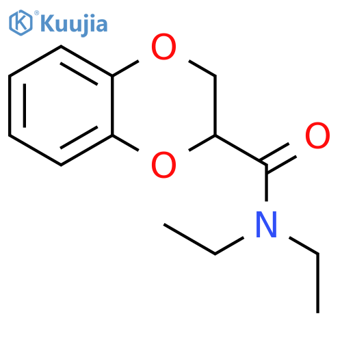 1,4-Benzodioxin-2-carboxamide, N,N-diethyl-2,3-dihydro- structure