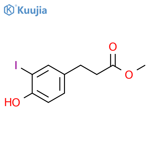 methyl 3-(4-hydroxy-3-iodophenyl)propanoate structure