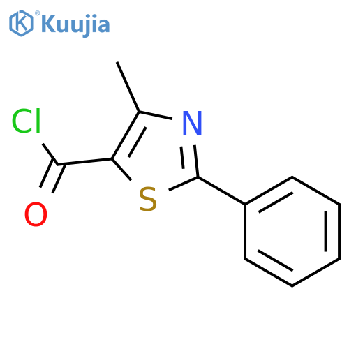 4-Methyl-2-phenyl-thiazole-5-carbonyl Chloride structure