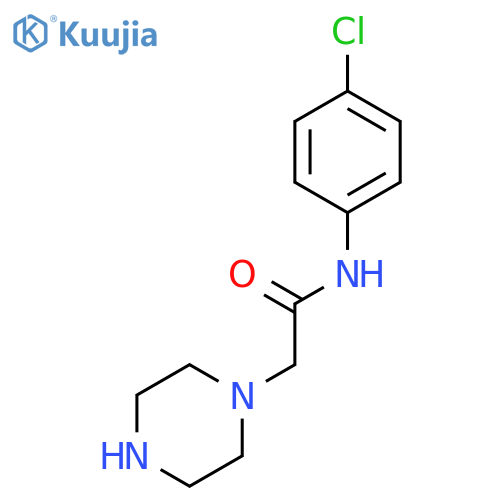 N-(4-Chloro-phenyl)-2-piperazin-1-yl-acetamide structure