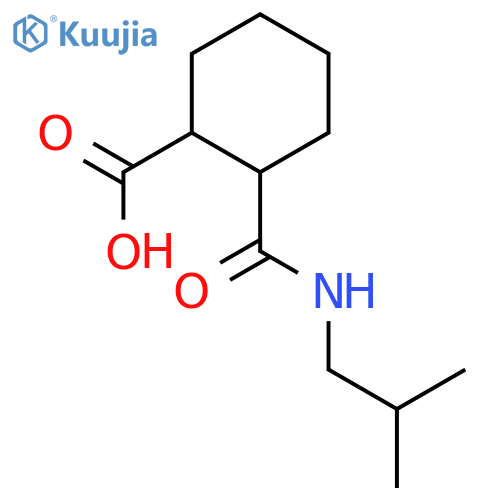 2-Isobutylcarbamoyl-cyclohexane Carboxylic Acid structure