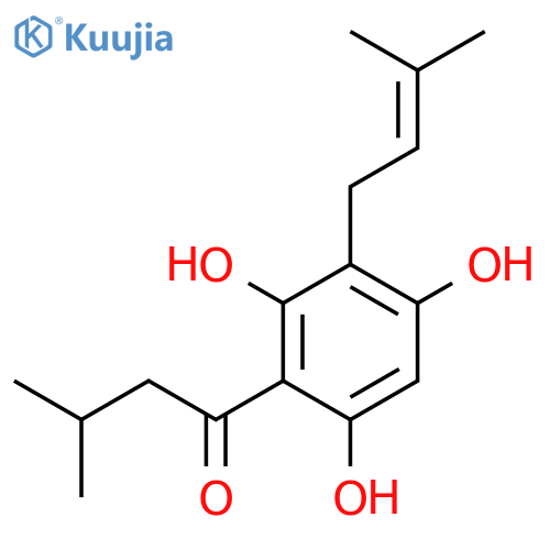 3-Methyl-1-2,4,6-trihydroxy-3-(3-methyl-2-buten-1-yl)phenyl-1-butanone structure