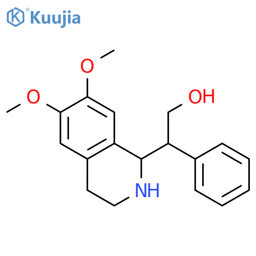 (R)-2-((R)-6,7-DIMETHOXY-1,2,3,4-TETRAHYDRO-ISOQUINOLIN-1-YL)-2-PHENYL-ETHANOL structure