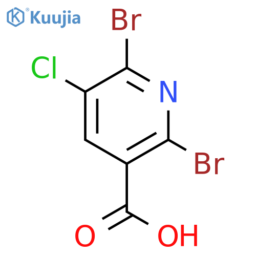 2,6-Dibromo-5-chloronicotinic acid structure