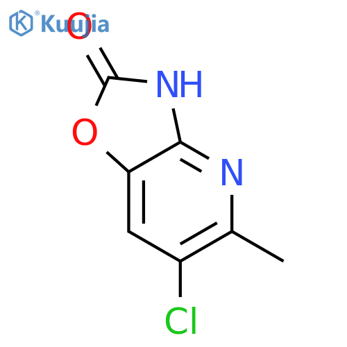 Oxazolo[4,5-b]pyridin-2(3H)-one, 6-chloro-5-methyl- structure