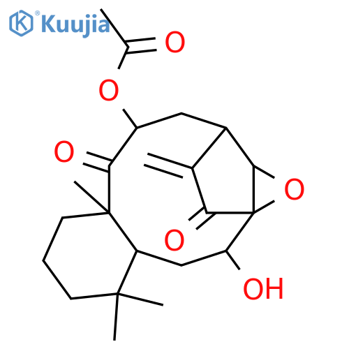 7,11-Dihydroxy-8,9-seco-8(14),16-kauradiene-9,15-dione; (ent-7β,11α)-form, 8α,14α-Epoxide, 11-Ac structure