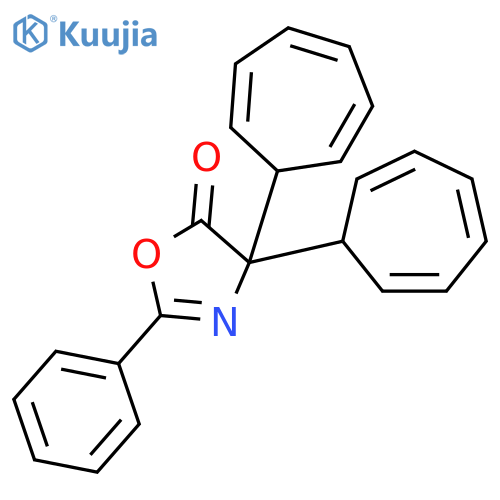 5(4H)-Oxazolone, 4,4-di-2,4,6-cycloheptatrien-1-yl-2-phenyl- structure