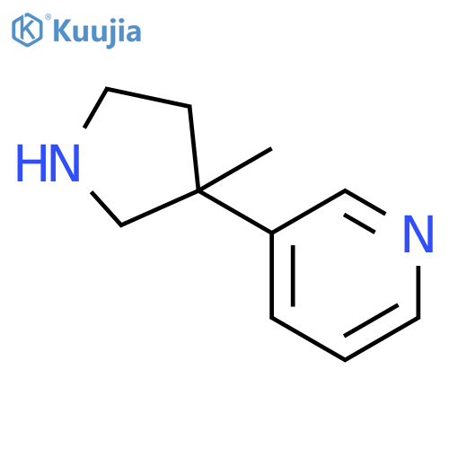 3-(3-Methylpyrrolidin-3-yl)pyridine structure