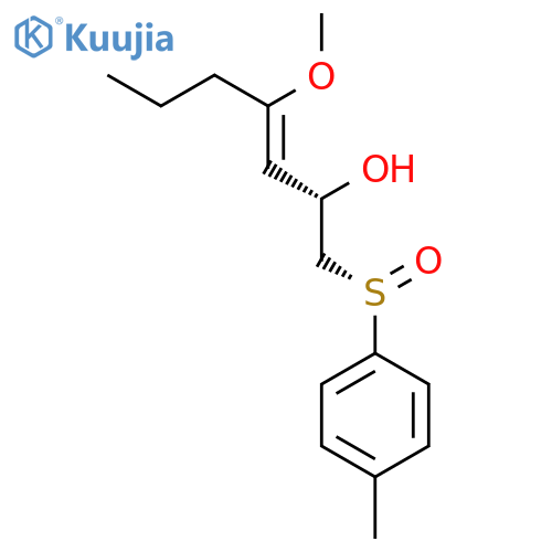 3-HEPTEN-2-OL, 4-METHOXY-1-[(S)-(4-METHYLPHENYL)SULFINYL]-, (2S,3E)- structure