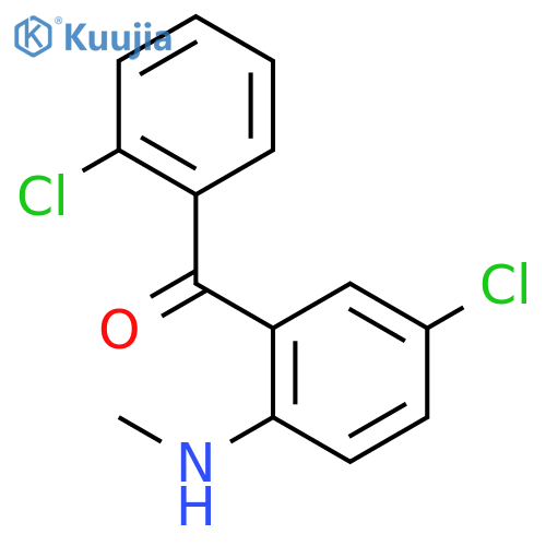 5-Chloro-2-(methylamino)phenyl(2-chlorophenyl)methanone structure
