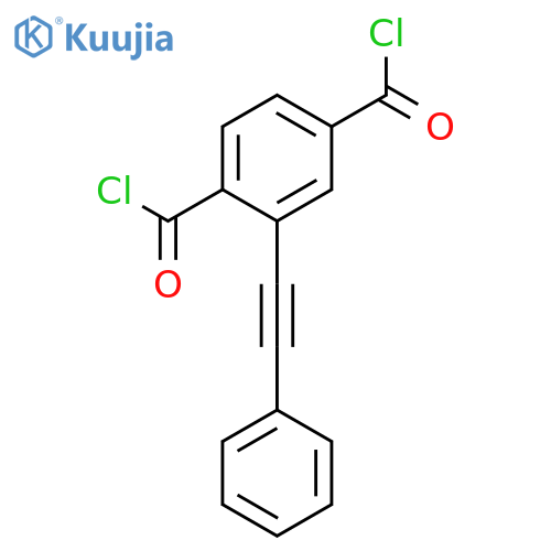 1,4-Benzenedicarbonyl dichloride, 2-(phenylethynyl)- structure