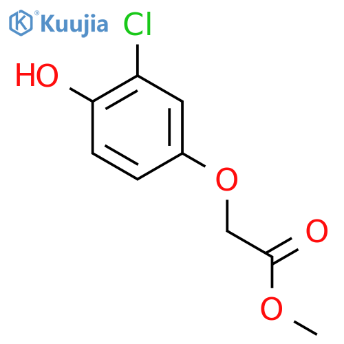 Acetic acid, (3-chloro-4-hydroxyphenoxy)-, methyl ester structure