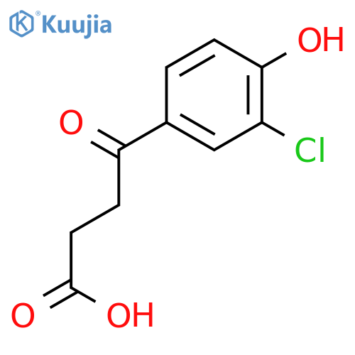 4-(3-Chloro-4-hydroxyphenyl)-4-oxobutanoic acid structure