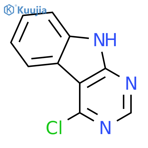 4-chloro-9H-pyrimido4,5-bindole structure