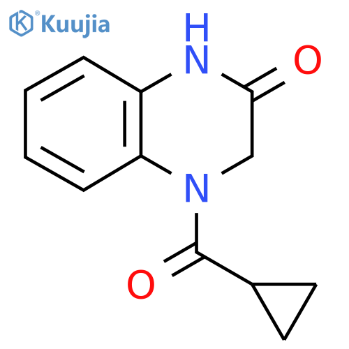 4-cyclopropanecarbonyl-1,2,3,4-tetrahydroquinoxalin-2-one structure