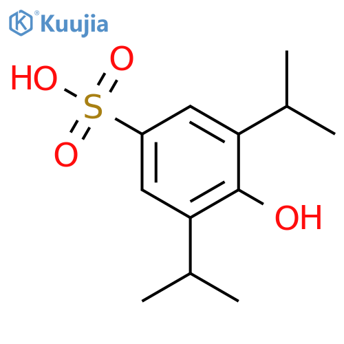 4-hydroxy-3,5-diisopropylbenzenesulfonic acid structure