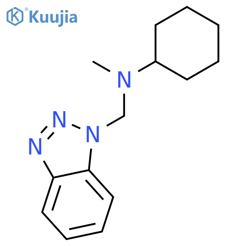 1H-BENZOTRIAZOLE-1-METHANAMINE, N-CYCLOHEXYL-N-METHYL- structure