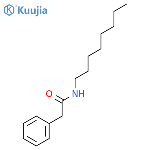Benzeneacetamide, N-octyl- structure