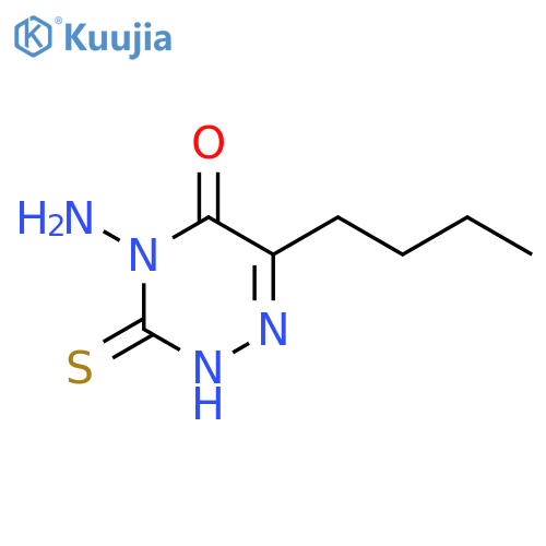 (3-thio-4-amino-6-tbutyl-1,2,4-triazine-5-one ) structure