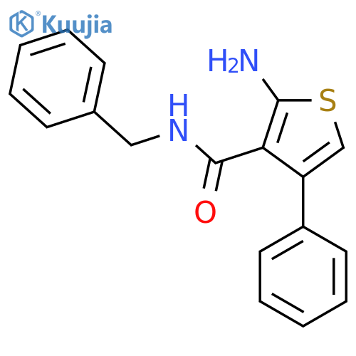 2-Amino-N-benzyl-4-phenylthiophene-3-carboxamide structure