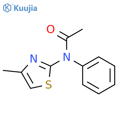 N-(4-Methylthiazol-2-yl)-N-phenylacetamide structure