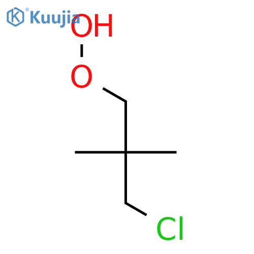 Hydroperoxide, 3-chloro-2,2-dimethylpropyl structure