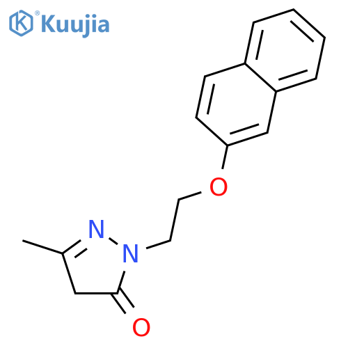 3H-Pyrazol-3-one,2,4-dihydro-5-methyl-2-[2-(2-naphthalenyloxy)ethyl]- structure