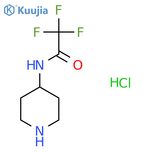 2,2,2-Trifluoro-N-(piperidin-4-yl) Acetamide Hydrochloric Acid Salt structure