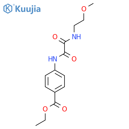 ethyl 4-({[(2-methoxyethyl)amino](oxo)acetyl}amino)benzoate structure