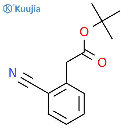 Tert-butyl 2-(2-cyanophenyl)acetate structure